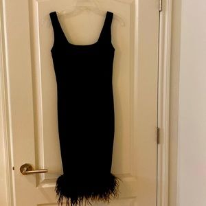 Black velvet part/prom dress